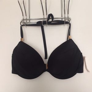 32DD Victoria’s Secret Black Halter Bikini Top